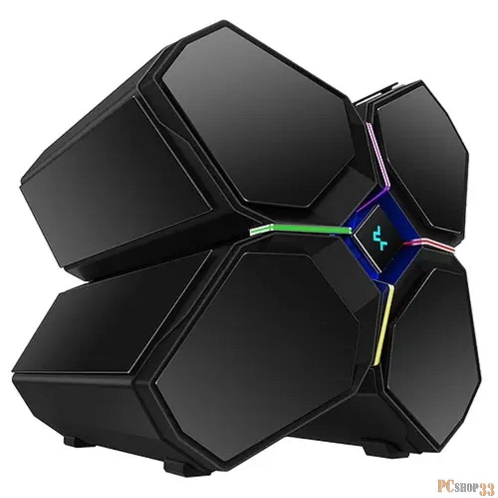 Корпус MidiTower Deepcool QUADSTELLAR INFINITY black (ATX, без БП, ARGB, USB3.2 Type-C) (R-QUADSTELLAR-G-1)