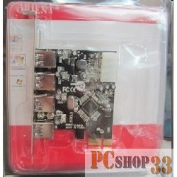 Контроллер USB3.0 (4 внешн.) ORIENT VA-3U4PE (PCI-E x1)