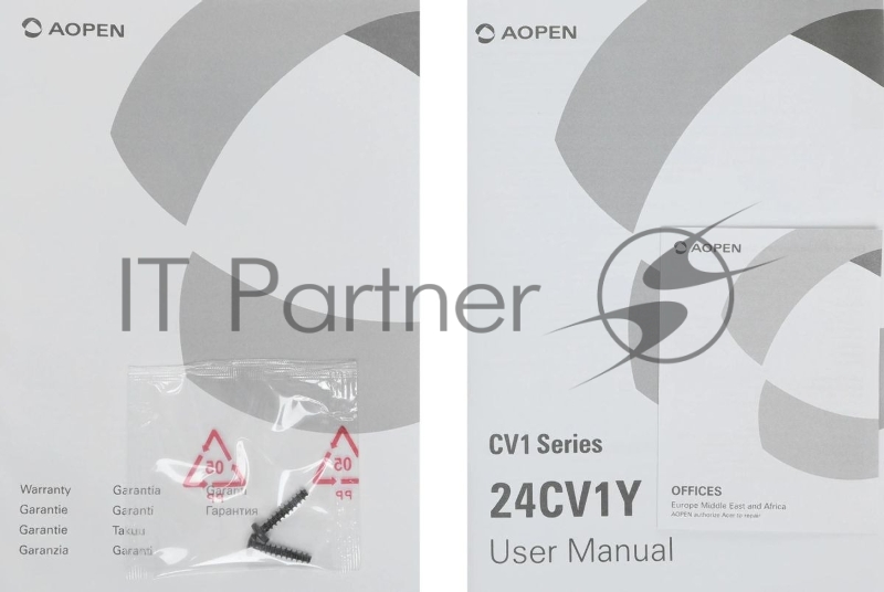 Монитор Aopen 23.8 24CV1Ybi черный VA LED 5ms 16:9 HDMI матовая 3000:1 250cd 178гр/178гр 1920x1080 VGA FHD 2.9кг