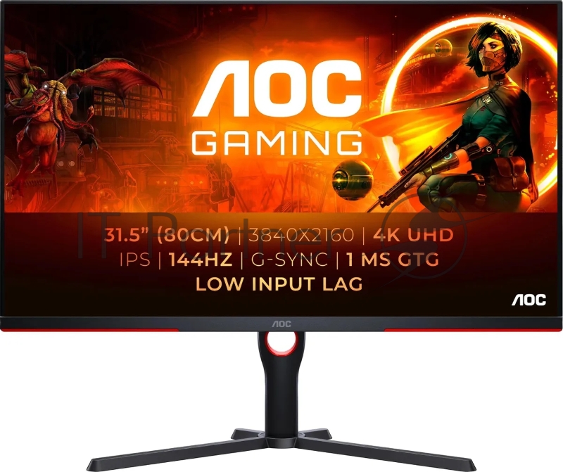 Монитор AOC 31.5 Gaming U32G3X черный/красный IPS LED 1ms 16:9 HDMI M/M матовая HAS Piv 1000:1 400cd 178гр/178гр 3840x2160 144Hz DP 4K 7.79кг