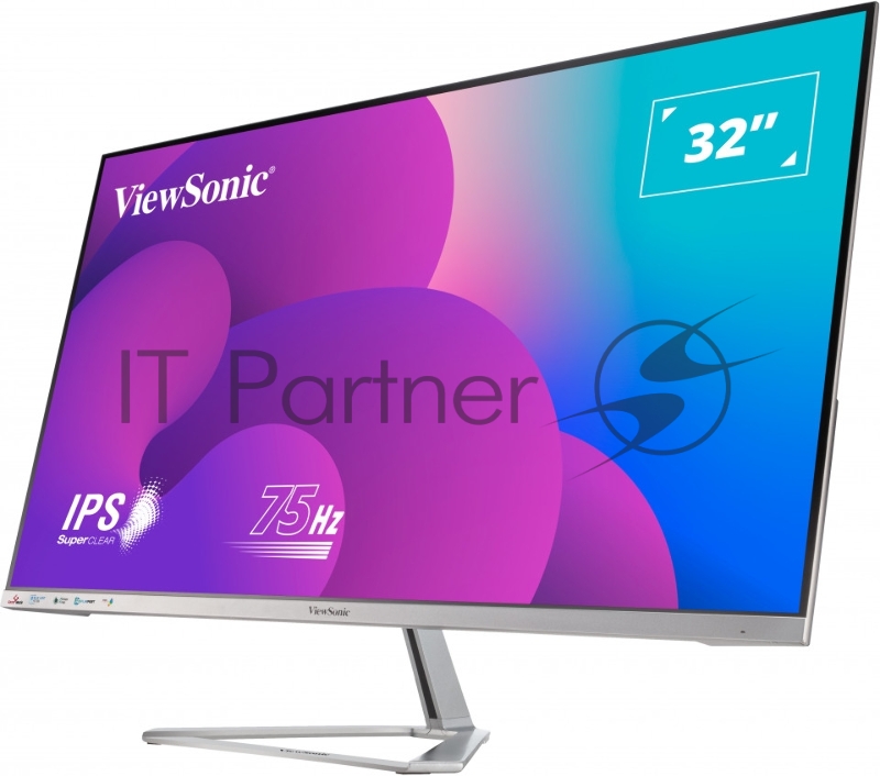 Монитор ViewSonic 32 VX3276-MHD-3 серебристый IPS LED 16:9 HDMI M/M матовая 250cd 178гр/178гр 1920x1080 75Hz VGA DP FHD 6.2кг