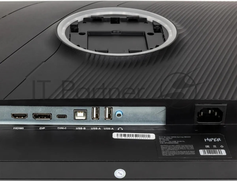 Монитор Hiper 31.5 Gaming HB3202 черный IPS LED 5ms 16:9 HDMI M/M матовая HAS Piv 300cd 178гр/178гр 2560x1440 165Hz FreeSync DP Quad HD 2K (1440p) USB 10.2кг