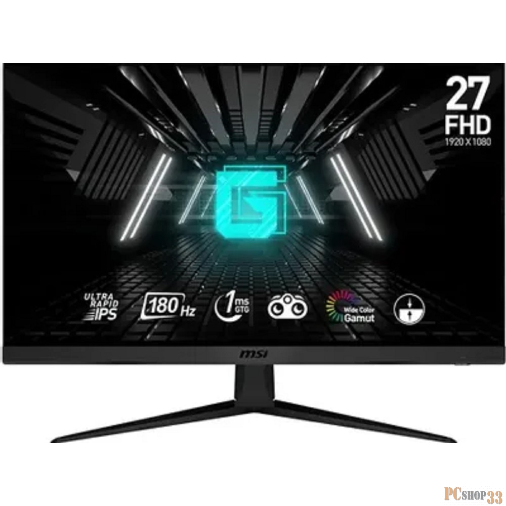 Монитор MSI G2712F 27 16:9 FHD(1920x1080)Ultra Rapid IPS,1ms, 3000:1, 100M:1, 300nit, 178/178, 2xHDMI 2.0b, DP 1.2a, Tilt,VESA,180Hz,Black,1y w-ty