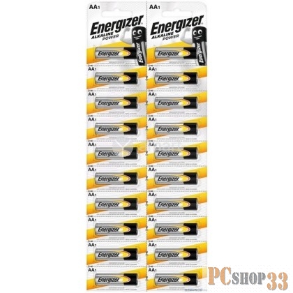 Батарейка Energizer POWER E91/AA (LR6) BP20 (20 шт. в уп-ке) E300140301/E3001403000