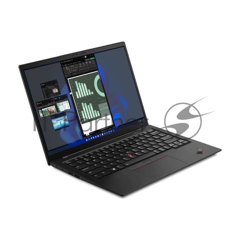 Ноутбук ThinkPad X1 Carbon Gen10 14 2.8K (2880x1800) OLED 400N, i7-1255U, 16GB LPDDR5 5200, 1TB SSD M.2, Intel Iris Xe, LTE 4G, WiFi, BT, FPR, FHD Cam, 57Wh, 65W USB-C Slim, Win 11 Pro, 1.12kg