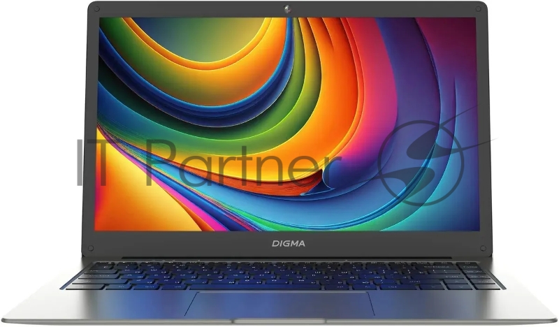 Ноутбук Digma EVE C4403 Celeron N4000 4Gb eMMC128Gb Intel UHD Graphics 600 14 IPS FHD (1920x1080) Windows 11 Professional Single Language 64 grey WiFi BT Cam 4800mAh (DN14CN-4BXW04)