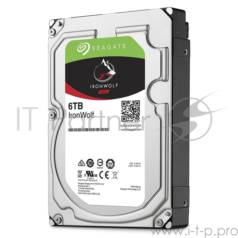 Жесткий диск 6TB Seagate Ironwolf (ST6000VN0033) {SATA 6.0Gb/s, 7200 rpm, 256mb buffer, 3.5
