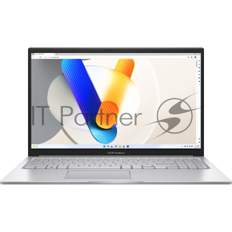 Ноутбук Asus Vivobook 15 X1504VA-BQ895 Core i5 120U 16Gb SSD512Gb UMA 15.6 IPS FHD (1920x1080) noOS silver WiFi BT Cam (90NB13Y2-M00880)