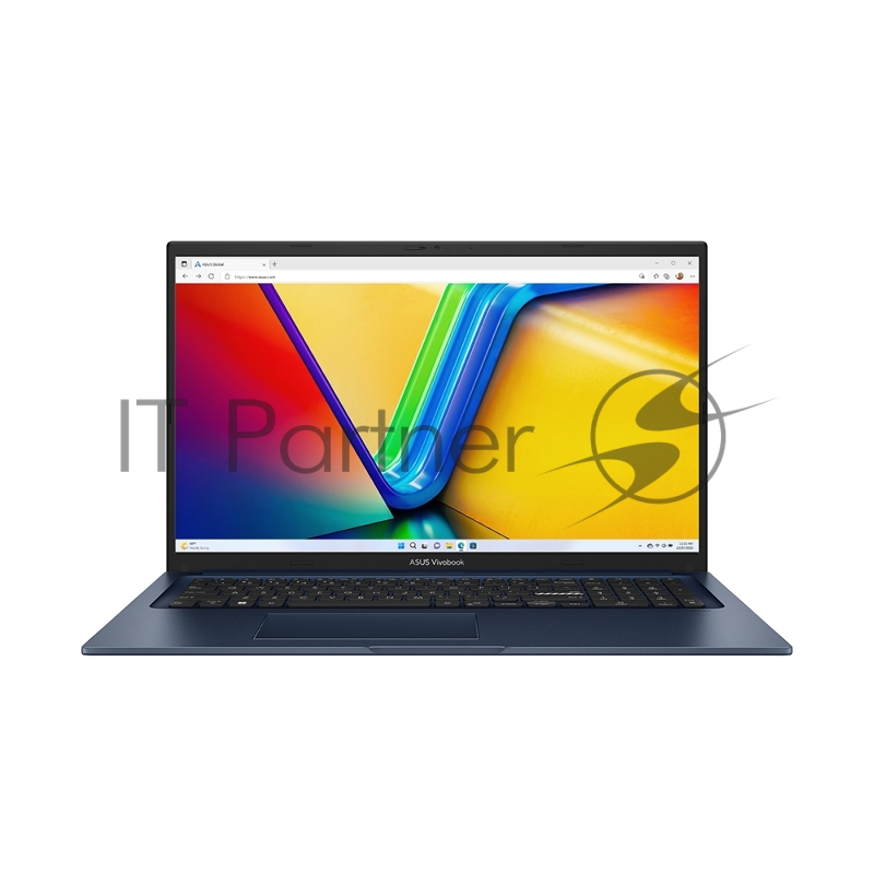 Ноутбук Asus Vivobook 17 X1704VA-AU321 Core i5 120U 16Gb SSD1Tb UMA 17.3 IPS FHD (1920x1080) noOS blue WiFi BT Cam (90NB13X2-M002V0)