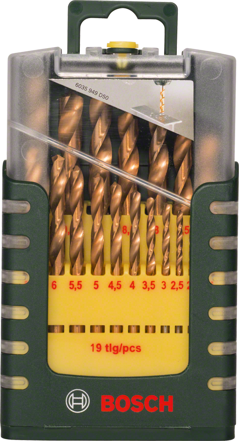 Bosch Bosch 2607017152 Акц набор сверл HSS-TiN, 19 шт