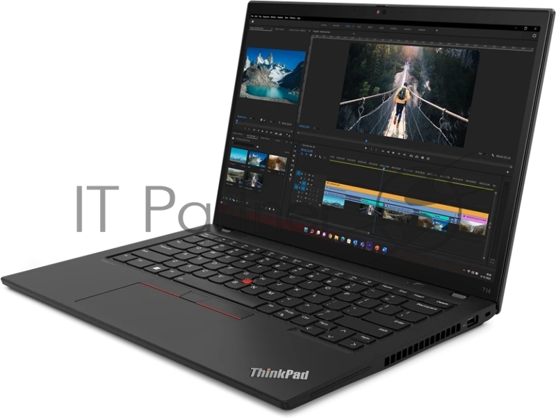 Ноутбук ThinkPad T14 Gen 4 14 WUXGA (1920x1200) IPS 300N, i7-1355U, 16GB LPDDR5 5200, 512B SSD M.2, Intel Iris Xe, WiFi, BT, FPR, FHD Cam, 52.5Wh, 65W USB-C, Win 11 Pro, 1Y, 1.37kg