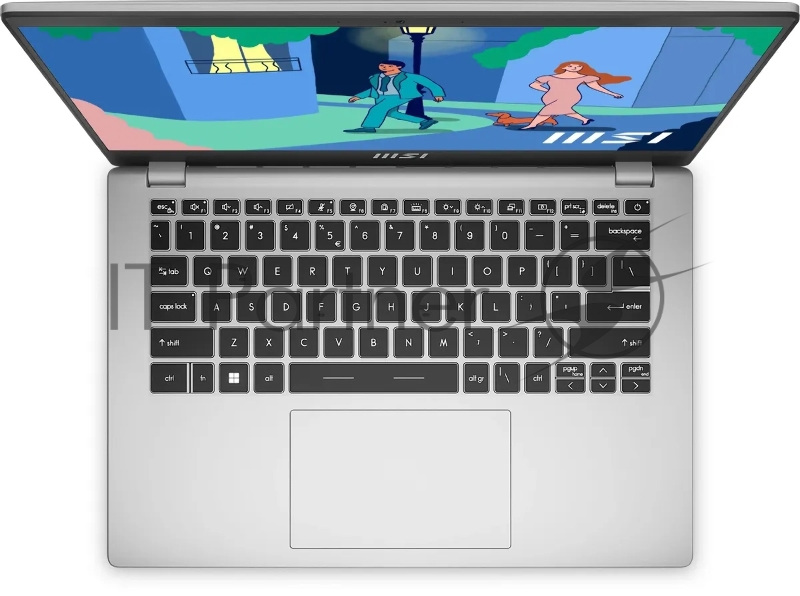 Ноутбук Modern 14 Core i7-1355U 14 FHD (1920*1080), 60Hz IPS Onboard DDR4 16GB Iris Xe Graphics 512GB SSD 3 cell (39.3Whr) 1.6kg backlight (White) DOS,1y Urban Silver,KB Eng/Rus