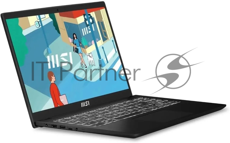 Ноутбук Modern 15H Core i5-13420H 15.6 FHD (1920*1080), 60Hz IPS DDR4 16GB*1Iris Xe Graphics 512GB SSD 3cell (53.8Whr) 1.9kg Single backlight (White) Win11 Pro,1y Black KB Eng/Rus