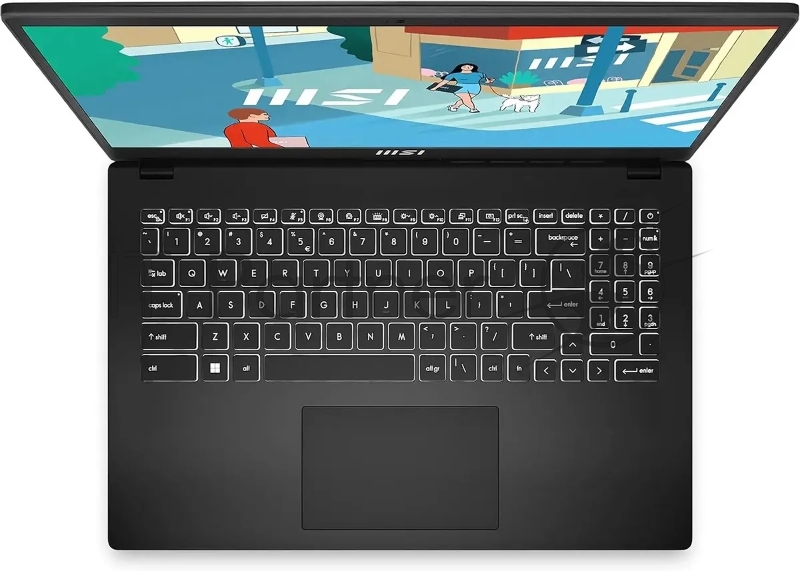 Ноутбук Modern 15H Core i5-13420H 15.6 FHD (1920*1080), 60Hz IPS DDR4 16GB*1Iris Xe Graphics 512GB SSD 3cell (53.8Whr) 1.9kg Single backlight (White) Win11 Pro,1y Black KB Eng/Rus