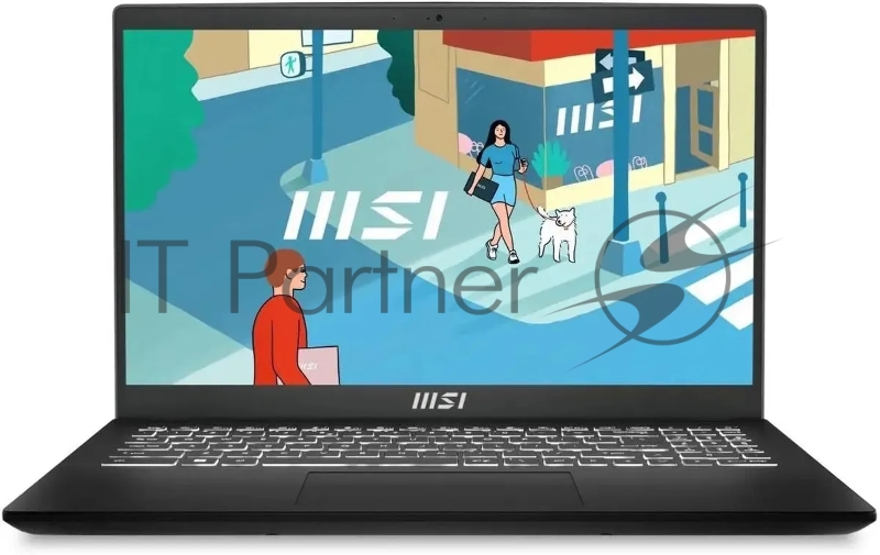 Ноутбук MSI Modern 15 H B13M-021US Core i7 13620H 32Gb SSD1Tb Intel Iris Xe graphics 15.6 IPS FHD (1920x1080) Windows 11 Home Multi Language black WiFi BT Cam (9S7-15H411-021)