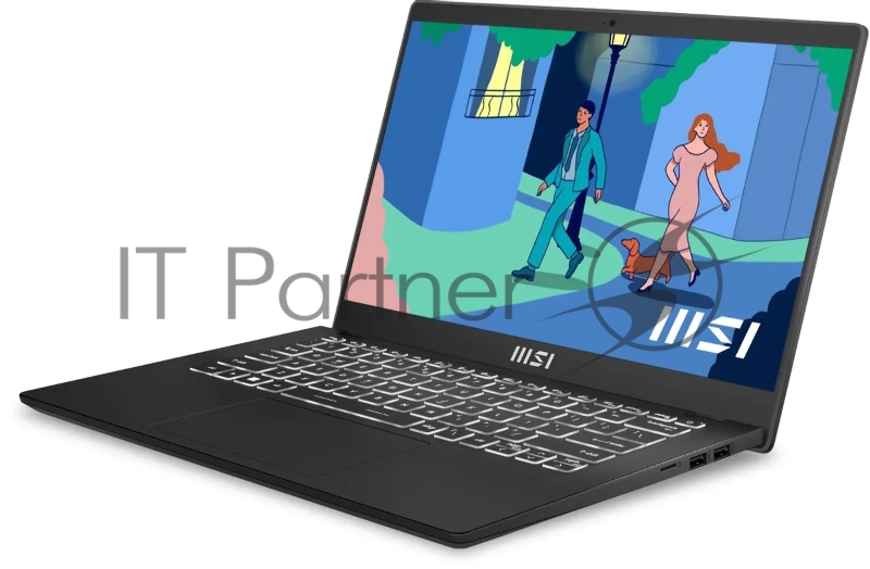 Ноутбук MSI Modern 14 C7M-048US Ryzen 7 7730U 16Gb SSD512Gb AMD Radeon 14 IPS FHD (1920x1080) Windows 11 Home Multi Language black WiFi BT Cam (9S7-14JK12-048)