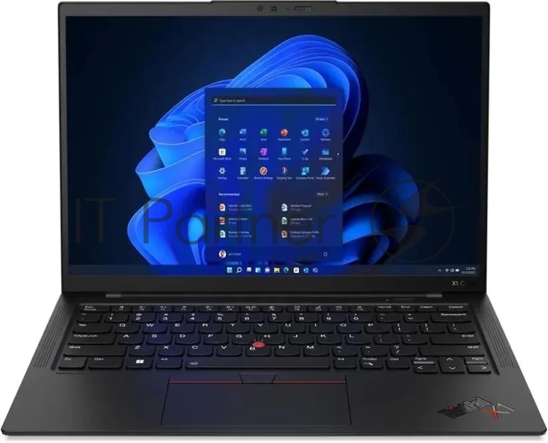Ноутбук ThinkPad X1 Carbon G11 14 WUXGA (1920 x 1200) IPS 300N, i7-1365U, 32 GB LPDDR5-6400, 1 TB SSD M.2, Intel Iris Xe, WiFi, BT, FPR, 1080p IR Cam, 57Wh, 65W USB-C, Win 11 Pro, 1Y