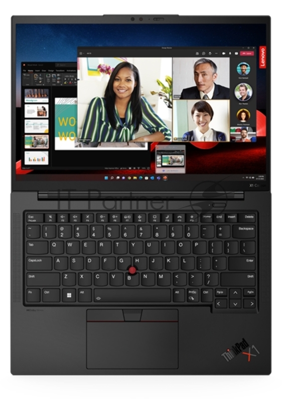 Ноутбук ThinkPad X1 Carbon G11 14 WUXGA (1920 x 1200) IPS 300N, i7-1365U, 32 GB LPDDR5-6400, 1 TB SSD M.2, Intel Iris Xe, WiFi, BT, FPR, 1080p IR Cam, 57Wh, 65W USB-C, Win 11 Pro, 1Y