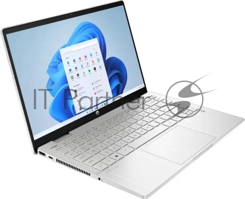 Ноутбук HP Pavilion x360 14-ek1015ci Core i7 1355U 16Gb SSD512Gb Intel Iris Xe graphics 14 IPS Touch FHD (1920x1080) Free DOS silver WiFi BT Cam (84J78EA)