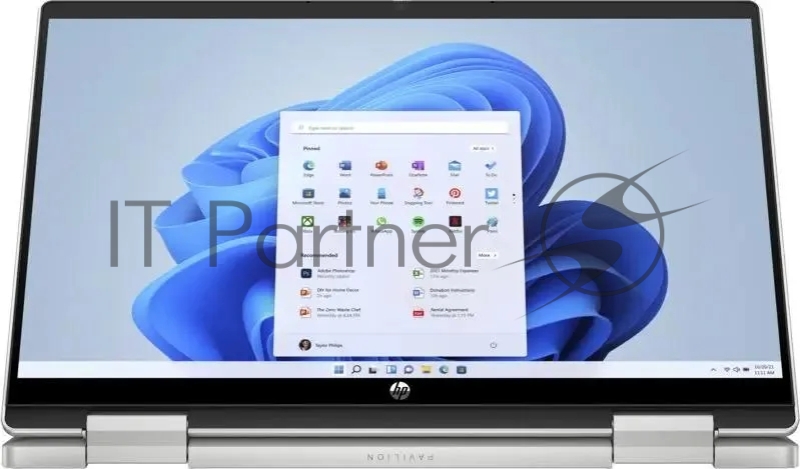 Ноутбук HP Pavilion x360 14-ek1015ci Core i7 1355U 16Gb SSD512Gb Intel Iris Xe graphics 14 IPS Touch FHD (1920x1080) Free DOS silver WiFi BT Cam (84J78EA)