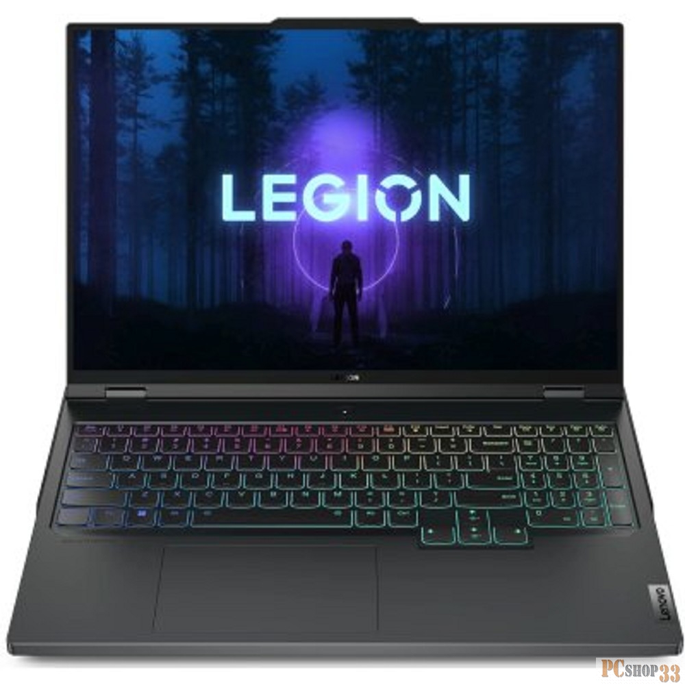 Ноутбук Lenovo Legion 7 Pro 16IRX8H Core i9 13900HX 16Gb SSD1Tb NVIDIA GeForce RTX4080 12Gb 16 IPS WQXGA (2560x1600) noOS grey WiFi BT Cam (82WQ0025RK)