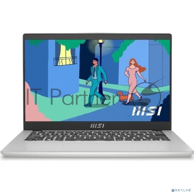 Ноутбук MSI Modern 14 C12MO-1086XRU Core i3 1215U 16Gb SSD512Gb Intel UHD Graphics 14 IPS FHD (1920x1080) Free DOS silver WiFi BT Cam (9S7-14J111-1086)