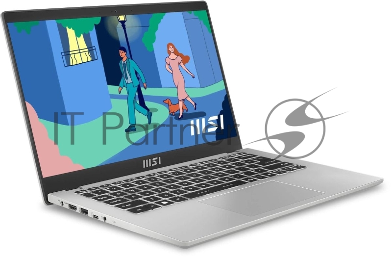 Ноутбук MSI Modern 14 C12MO-1086XRU Core i3 1215U 16Gb SSD512Gb Intel UHD Graphics 14 IPS FHD (1920x1080) Free DOS silver WiFi BT Cam (9S7-14J111-1086)