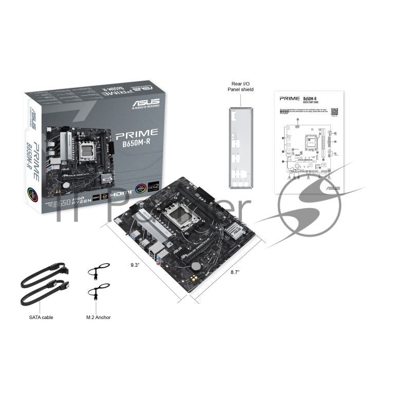 Материнская плата ASUS PRIME B650M-R, Socket AM5, B650, 2*DDR5, HDMI, 4xSATA 6+ RAID, 2xM2, USB 3.2, USB 2.0, mATX 90MB1H30-M0EAY0