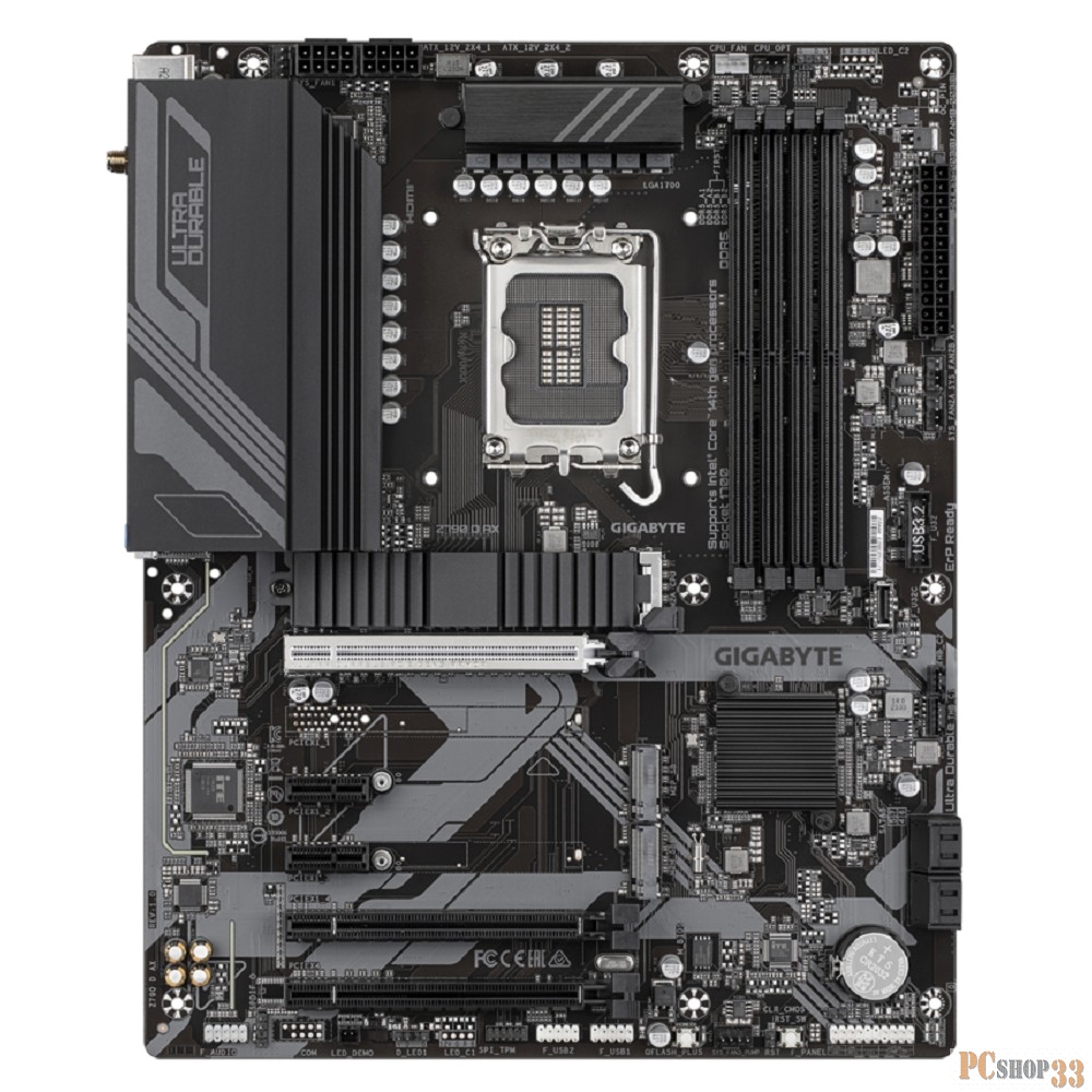 Материнская плата Gigabyte Z790 D AX Soc-1700 Intel Z790 4xDDR5 ATX AC`97 8ch(7.1) 2.5Gg RAID+HDMI+DP