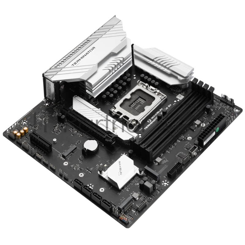 Материнская плата Maxsun MS-Challenger B760M D5 LGA1700 B760 2*DDR5 1*PCIEx16/ 1*PCIEx1/ 2*M.2 Front2*USB3.2 Gen1/ 2*USB2.0 Rear4*USB3.2 Gen1/ 2*USB2.0 3*SATA3 1G VGA+HDMI M-ATX RTL