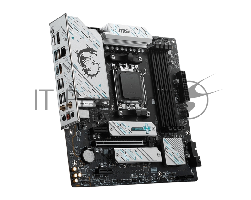 Материнская плата MSI B650M GAMING PLUS WIFI SocketAM5 AMD B650 4xDDR5 mATX AC`97 8ch(7.1) 2.5Gg RAID+VGA+HDMI+DP