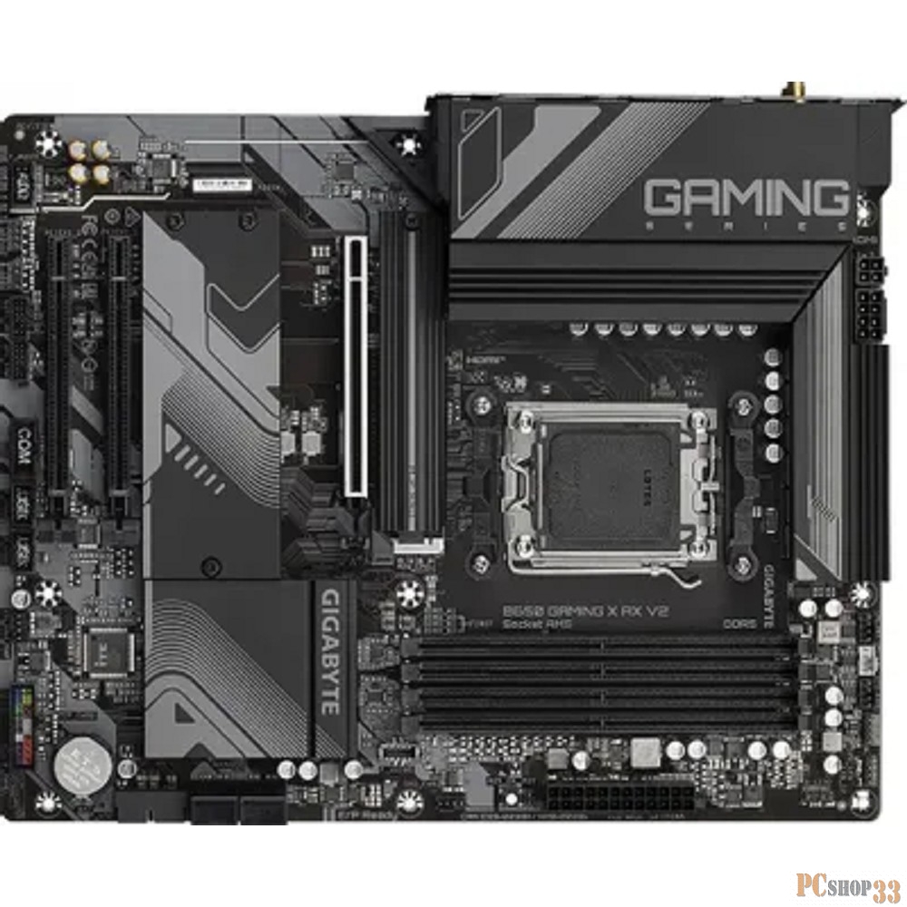 Материнская плата GIGABYTE B650 GAMING X AX V2 AM5, AMD B650, 4xDDR5-5200 МГц, 3xPCI-Ex16 ATX