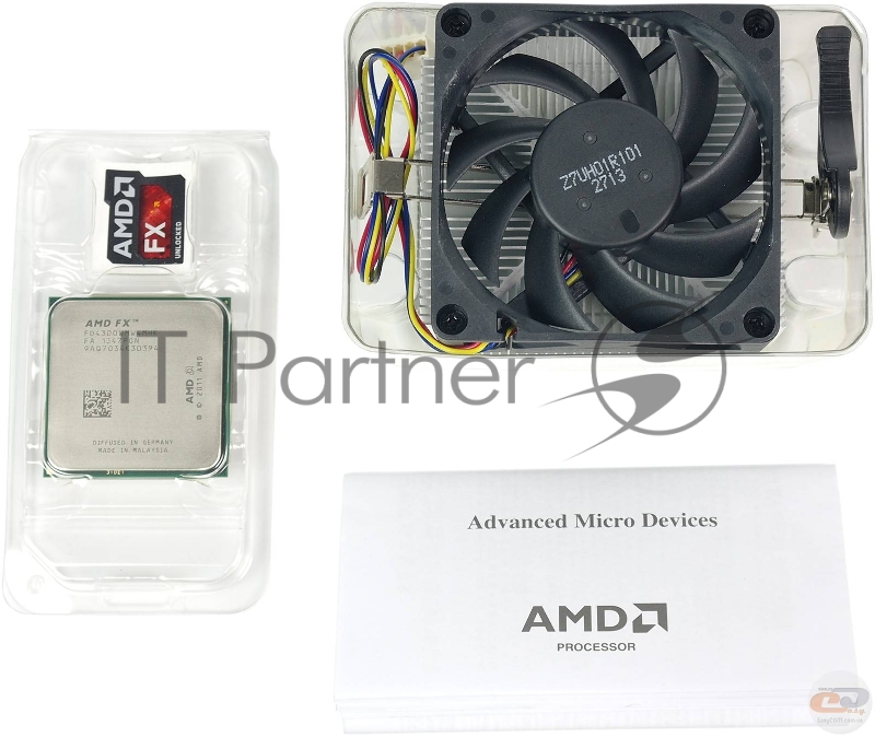 Процессор AMD FX 4300 <Socket AM3+, 3.8-4Hz, Piledriver Volan Vishera, 4 ядра/ 4 потока, L3: 4 Мбайт, 32nm, 95 Вт> RTL