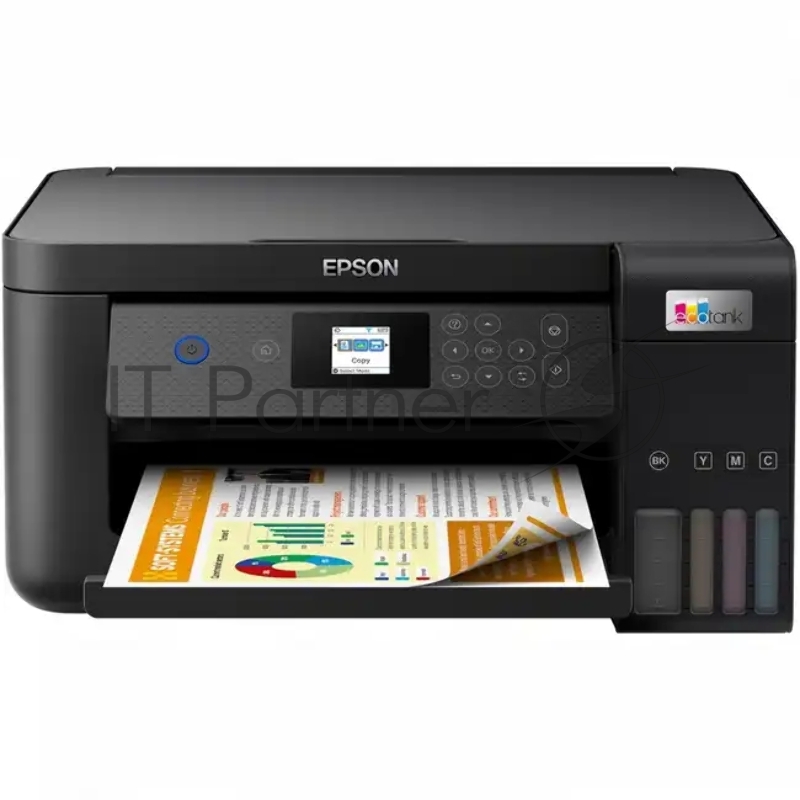 МФУ струйный Epson EcoTank L4260 (A4, принтер/сканер/копир, 5760x1440dpi, до33чб/15цв.ppm, СНПЧ, Ink101, Duplex, WiFi, USB) (C11CJ63415)