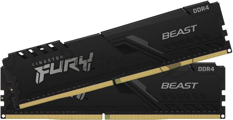Память оперативная Kingston 16GB 3733MHz DDR4 CL19 DIMM (Kit of 2) FURY Beast Black
