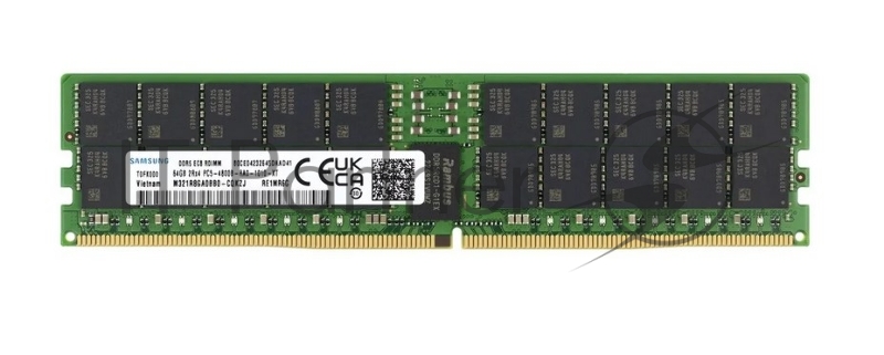 Память Samsung DDR5 64GB 4800MHz M321R8GA0BB0-CQKZJ OEM PC5-38400 CL40 DIMM ECC 288-pin 1.1В dual rank OEM