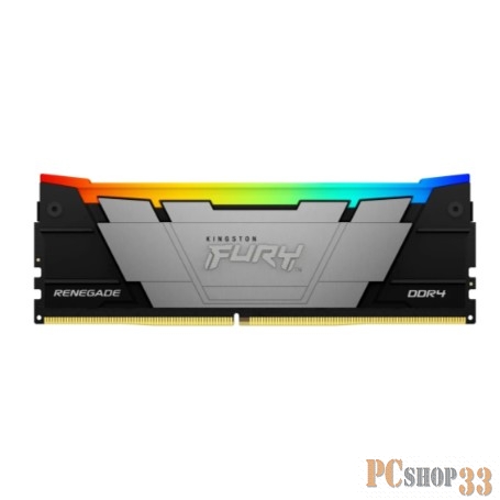 Память Kingston DDR4 16GB 3200MHz KF432C16RB12A/16 Fury Renegade RGB RTL Gaming PC4-25600 CL16 DIMM 288-pin 1.35В dual rank с радиатором Ret