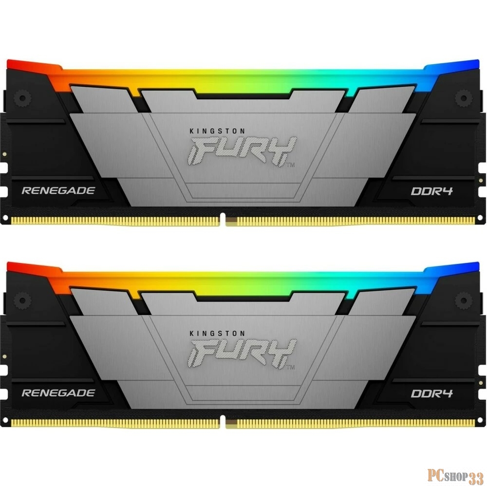 Модуль памяти Kingston 16GB 3200MHz DDR4 CL16 DIMM (Kit of 2) FURY Renegade RGB (KF432C16RB2AK2/16)