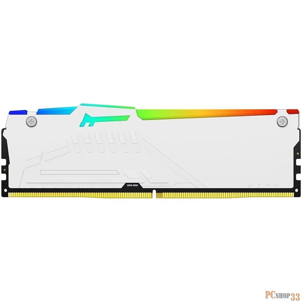 Модуль памяти Kingston 16GB 6000MT/s DDR5 CL40 DIMM FURY Beast White RGB XMP KF560C40BWA-16