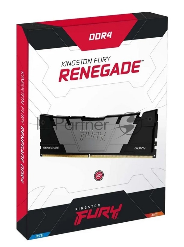 Память Kingston DDR4 16GB 3600MHz KF436C16RB12/16 Fury Renegade Black RTL Gaming PC4-28800 CL16 DIMM 288-pin 1.35В dual rank с радиатором Ret