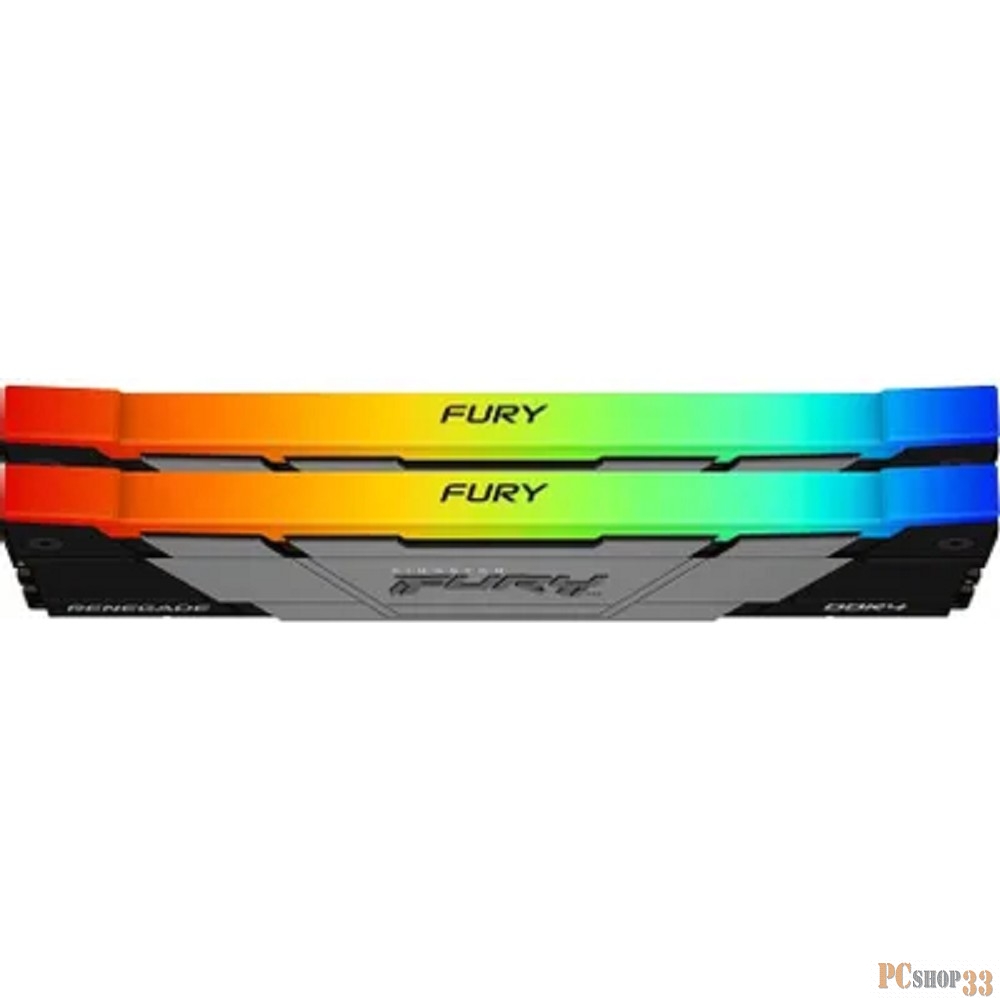 Память Kingston DDR4 2x8GB 3600MHz KF436C16RB2AK2/16 Fury Renegade RGB RTL Gaming PC4-28800 CL16 DIMM 288-pin 1.35В kit dual rank с радиатором Ret