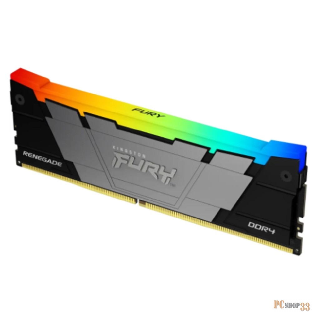 Память Kingston DDR4 32GB 3600MHz KF436C18RB2A/32 Fury Beast RGB RTL Gaming PC4-28800 CL18 DIMM 288-pin 1.35В single rank с радиатором Ret