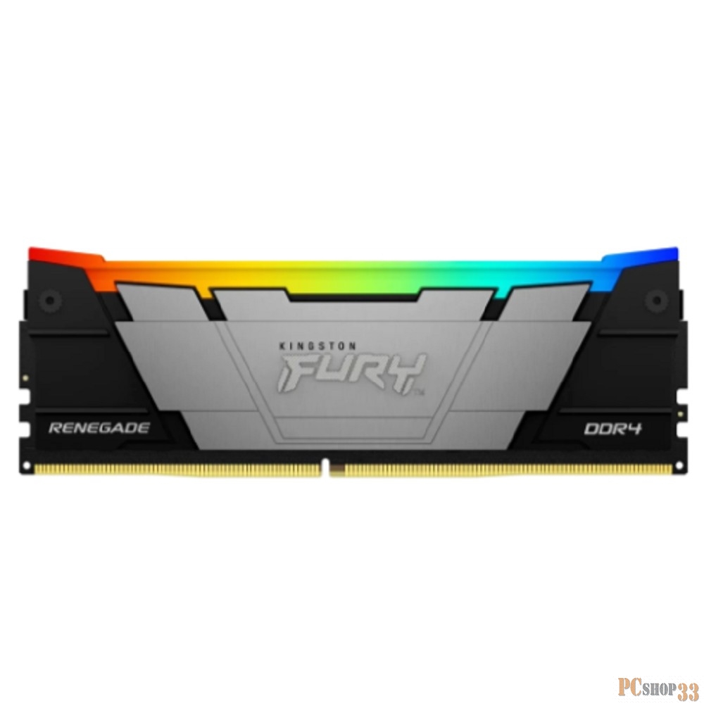 Память Kingston DDR4 32GB 3600MHz KF436C18RB2A/32 Fury Beast RGB RTL Gaming PC4-28800 CL18 DIMM 288-pin 1.35В single rank с радиатором Ret