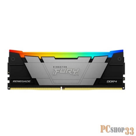Память Kingston DDR4 4x16GB 3600MHz KF436C16RB12AK4/64 Fury Renegade RGB RTL Gaming PC4-28800 CL16 DIMM 288-pin 1.35В kit dual rank с радиатором Ret
