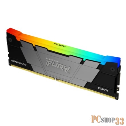 Память Kingston DDR4 4x16GB 3600MHz KF436C16RB12AK4/64 Fury Renegade RGB RTL Gaming PC4-28800 CL16 DIMM 288-pin 1.35В kit dual rank с радиатором Ret