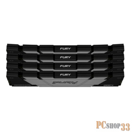 Память Kingston DDR4 4x32GB 3200MHz KF432C16RB2K4/128 Fury Renegade Black RTL Gaming PC4-25600 CL16 DIMM 288-pin 1.35В kit dual rank с радиатором Ret