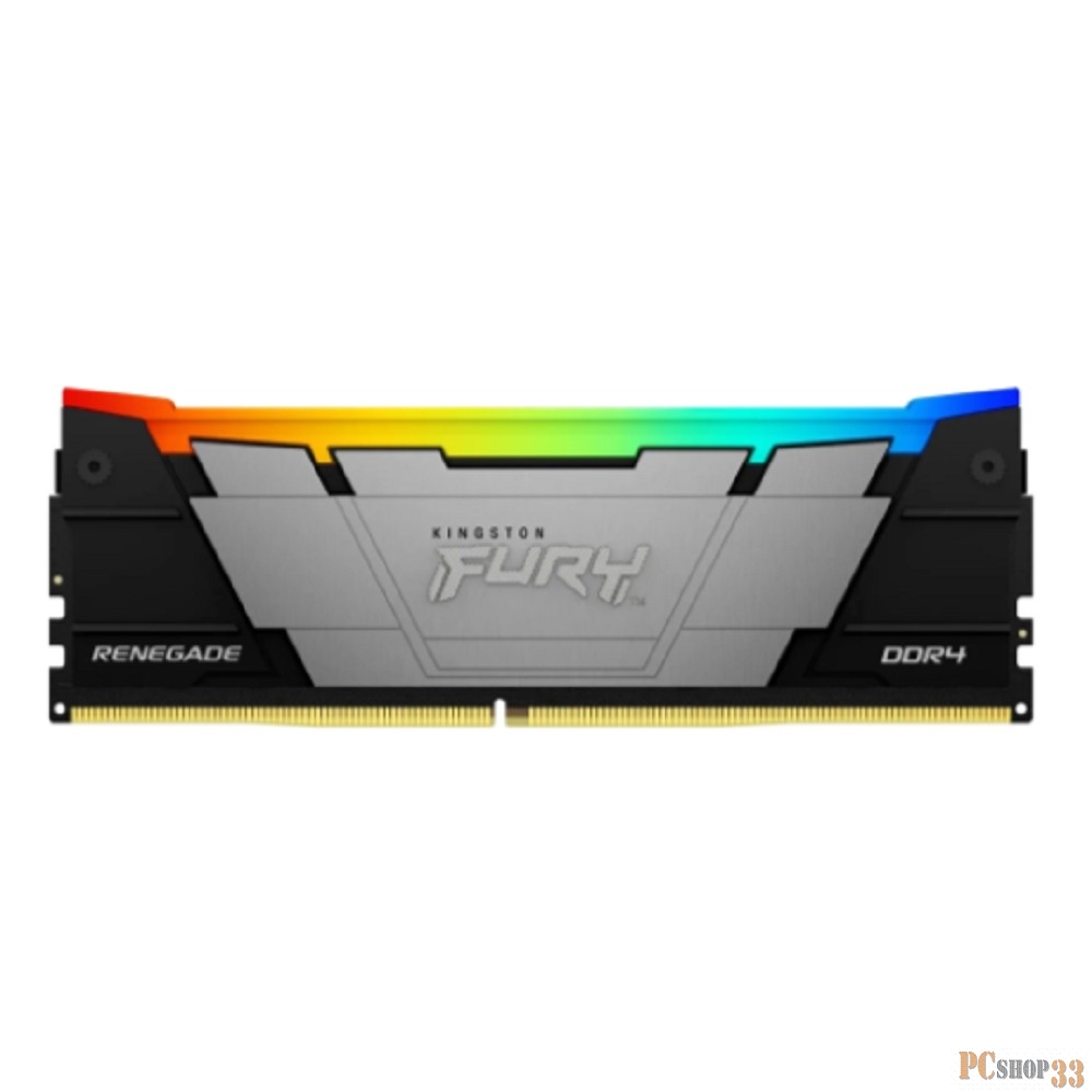Память DDR4 8GB 3600MHz Kingston KF436C16RB2A/8 Fury Renegade RGB RTL Gaming PC4-28800 CL16 DIMM 288-pin 1.35В dual rank с радиатором Ret