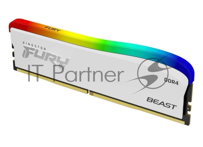 Память Kingston DDR4 8GB 3600MHz KF436C17BWA/8 Fury Beast RGB RTL Gaming PC4-25600 CL17 DIMM 288-pin 1.35В single rank с радиатором Ret