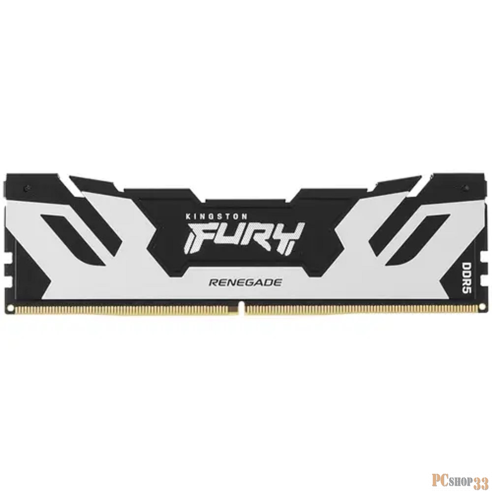 Память Kingston DDR5 16GB 8000MHz KF580C38RS-16 Fury Renegade Black RTL Gaming PC5-57600 CL38 DIMM 288-pin 1.45В single rank с радиатором Ret