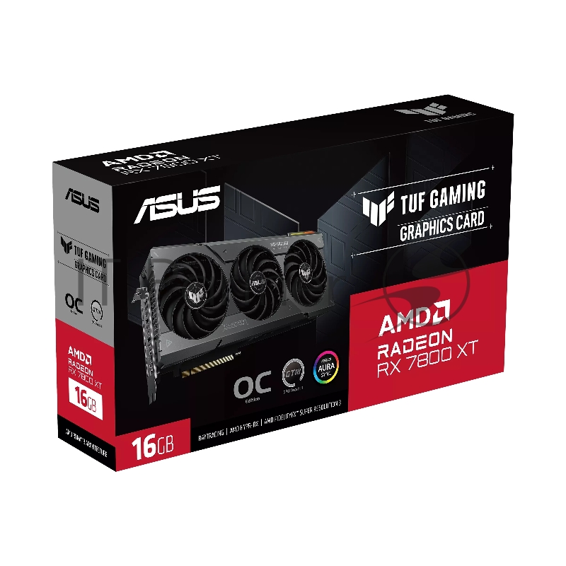Видеокарта ASUS TUF-RX7800XT-O16G-GAMING//RX78 HDMI*1 DP*3 16G D6 90YV0JJ0-M0NA00